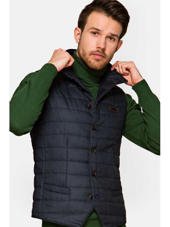 Lancerto Lancerto Kamizelka Coventry Granatowy Regular Fit