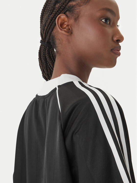 adidas adidas Tricou 3-Stripes Jaquard KD2904 Negru Oversize