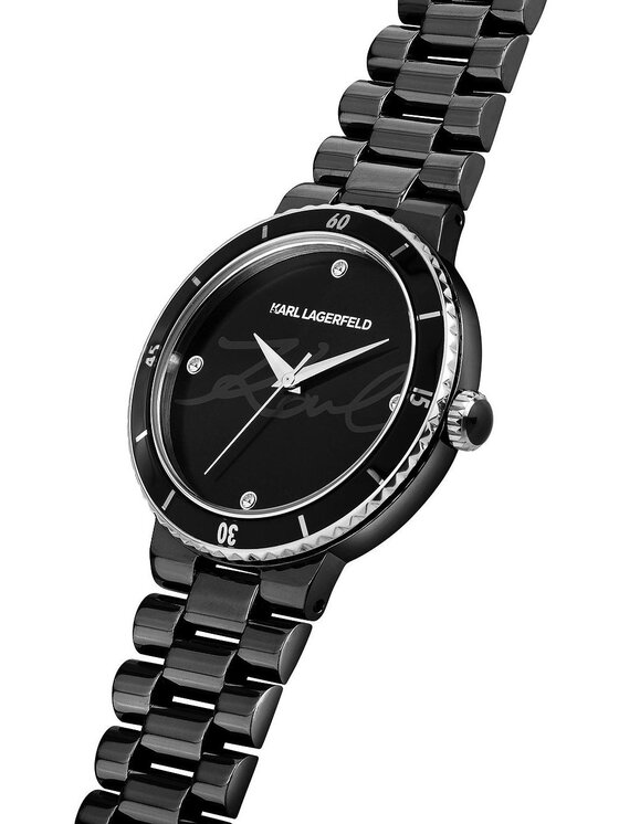 KARL LAGERFELD KARL LAGERFELD Hodinky R0553104504 Čierna