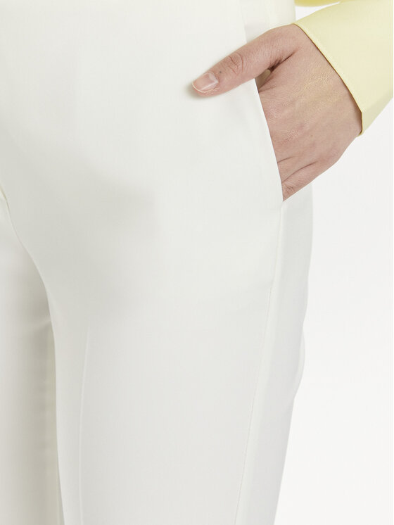 Rinascimento Rinascimento Hlače CFC0118270003 Bijela Regular Fit