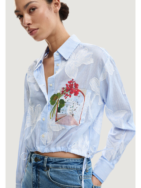 Desigual Desigual Πουκάμισο CAM_PARKER Μπλε Casual Fit