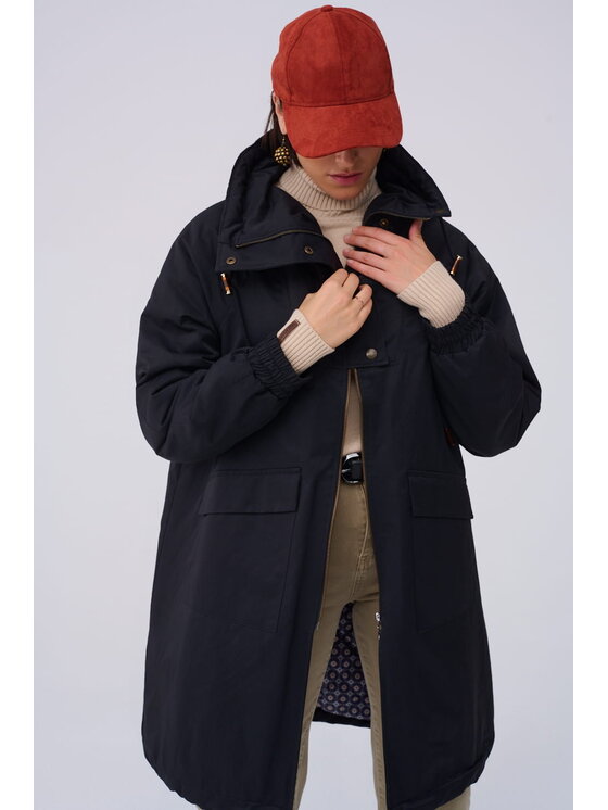 blue shadow blue shadow Kurtka damska Shams BS Czarny Standard Fit