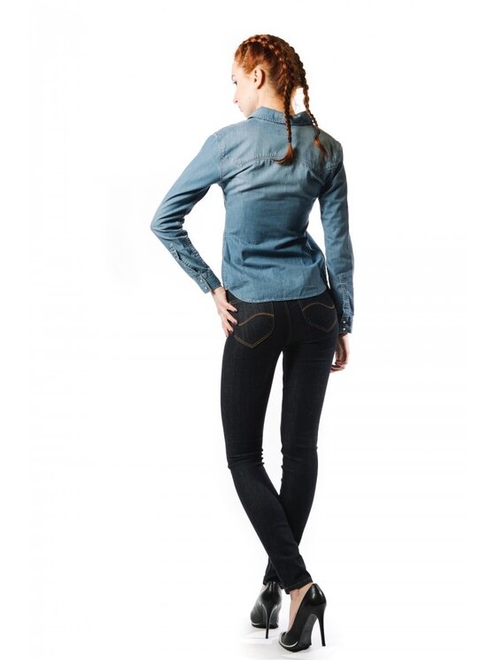 Lee Lee Jeansy SKYLER Niebieski Skinny Fit