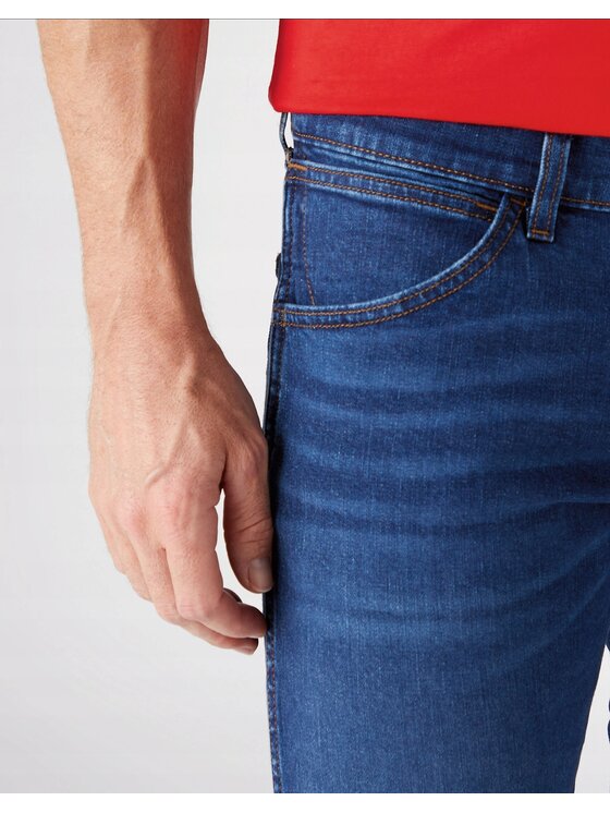 Wrangler Wrangler Jeansy Bryson Niebieski Skinny Fit