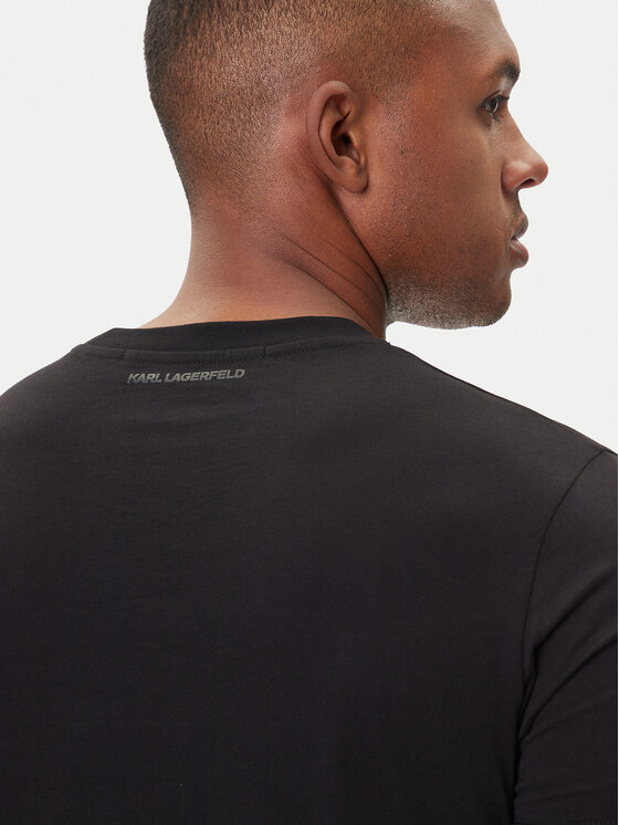 KARL LAGERFELD KARL LAGERFELD T-shirt 755066 554242 Crna Regular Fit