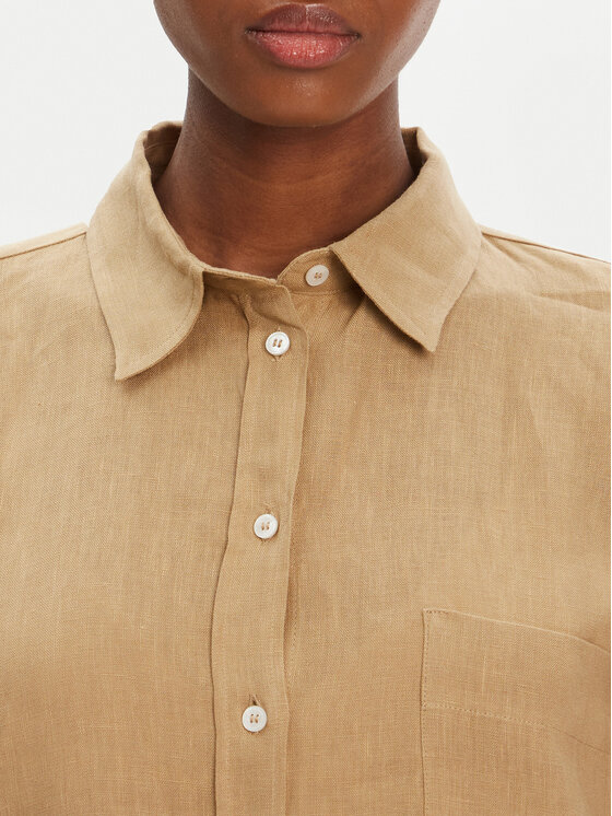 Marella Marella Camicia Boboli1 2515111232 Beige Regular Fit