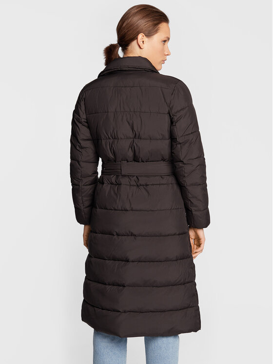 TWINSET TWINSET Μπουφάν μεταβατικό 222TT2230 Μαύρο Regular Fit
