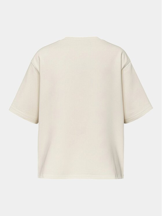 MADE BY SOCIETY MADE BY SOCIETY T-Shirt Tricou SIGNAL BOX - T37143 Biały Basic Fit