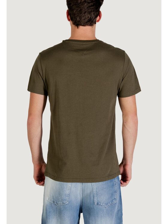 Tommy Jeans Tommy Jeans T-shirt TJM SLIM ESSENTIAL FLAG TEE EXT Verde Slim Fit