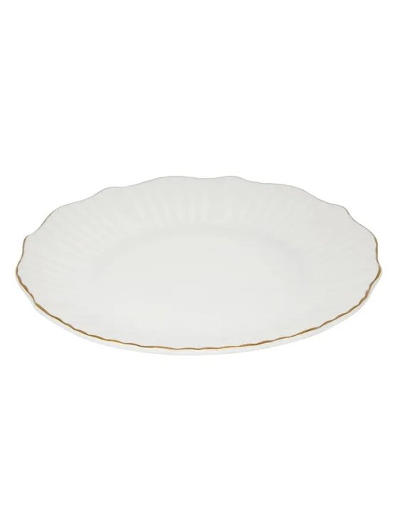 MIAhome MIAhome Komplet talerzy porcelanowych deserowych 6 szt. Daphne Biały