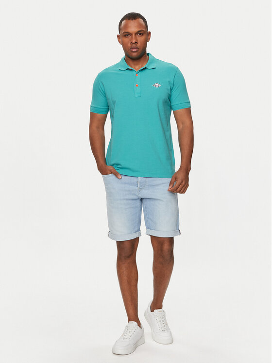 REPLAY Replay Тениска с яка и копчета M3070A.000.22696M Син Regular Fit