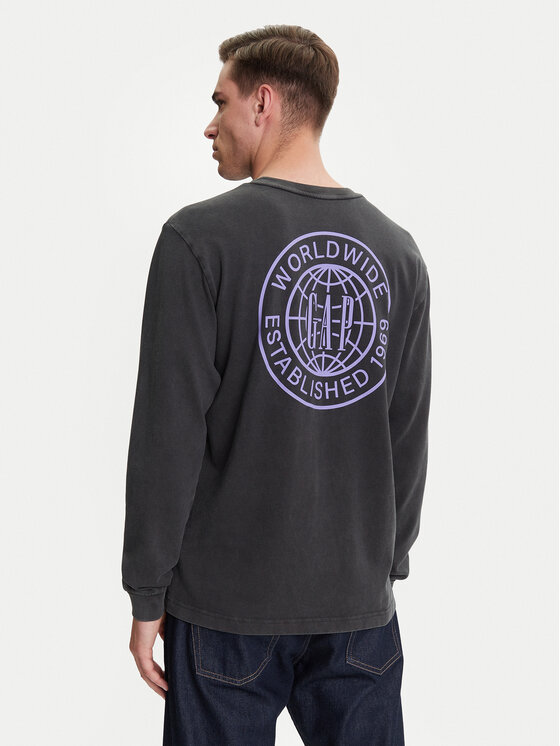 Gap Gap Hosszú ujjú 765034-03 Fekete Regular Fit