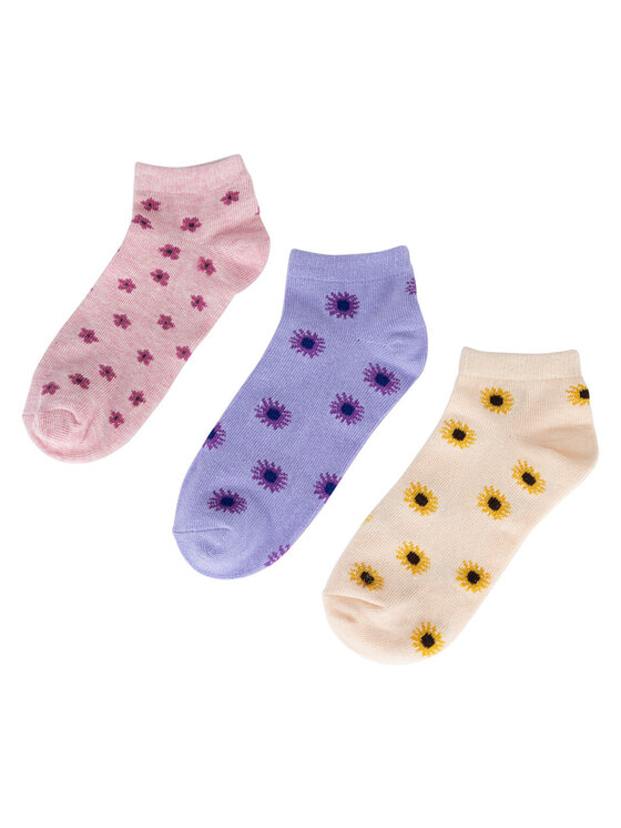 JENNY JENNY Șosete scurte 7KB-001-SS25 (3-PACK) Bej