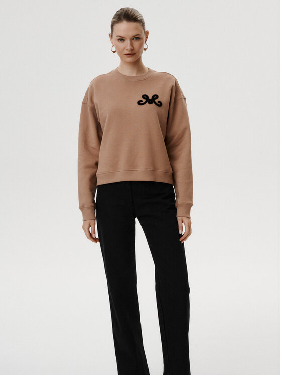 MARI PRETI MARI PRETI Felpa Velena Beige Regular Fit