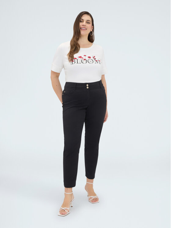 Fiorella Rubino Fiorella Rubino Pantaloni di tessuto P713T005196N033 Nero Skin Fit