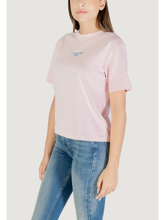 Calvin Klein Jeans Calvin Klein Jeans T-shirt SS BOXY FIT TEE Rosa Boxy Fit
