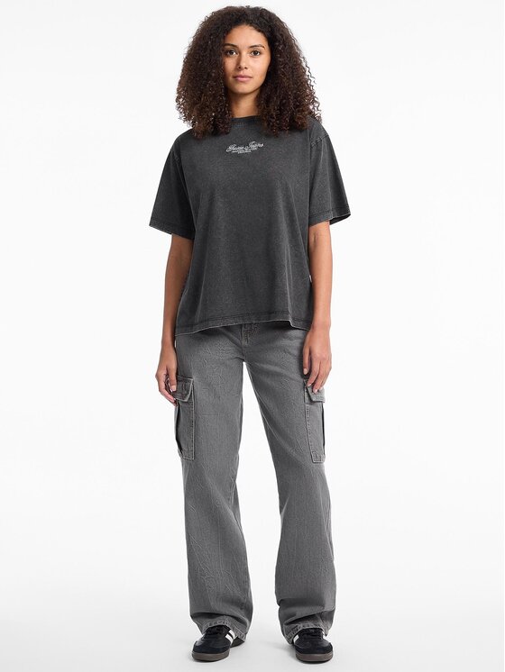 Guess Jeans Guess Jeans T-Shirt 177619 Černá Classic Fit