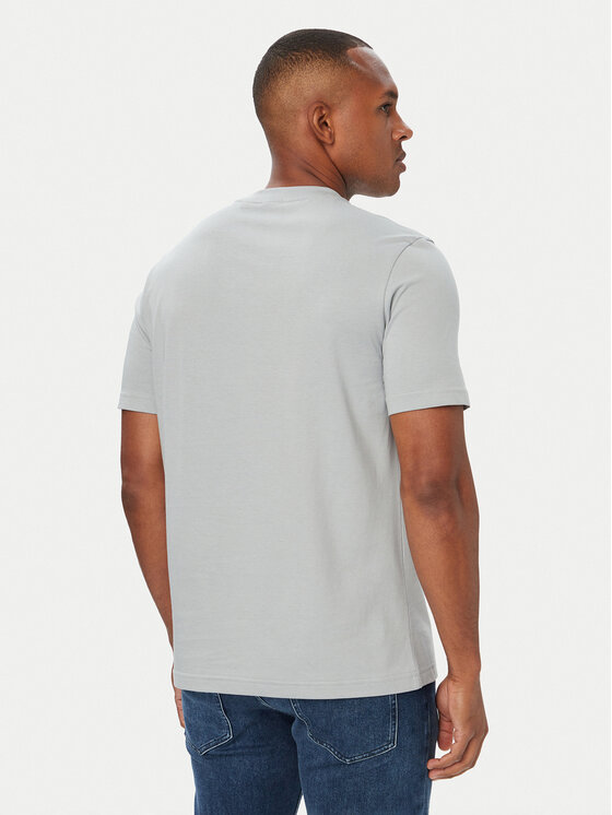 BOSS BOSS T-Shirt Logo Tape2 50574200 Szary Regular Fit