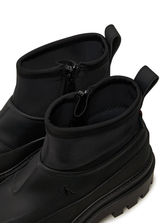 Calvin Klein Jeans Calvin Klein Jeans Гумени ботуши Flatform Rainboot Low Mg R YW0YW01560 Черен