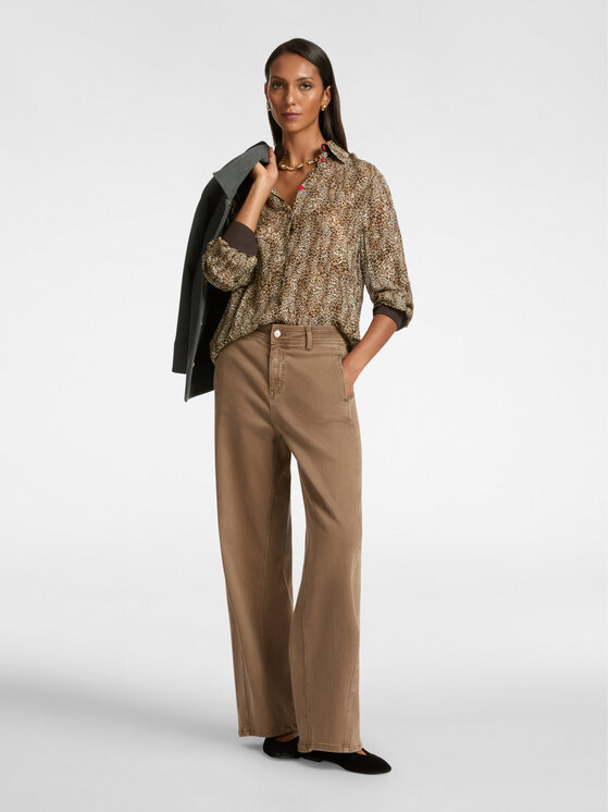 Elena Mirò Elena Mirò Camicia 5155P100216N001 Marrone Regular Fit