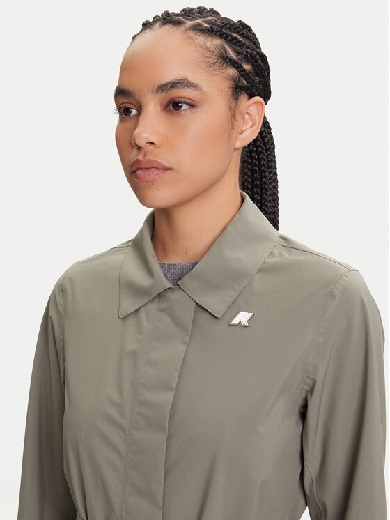 K-Way K-Way Trencz Barbra K61337W Zielony Regular Fit