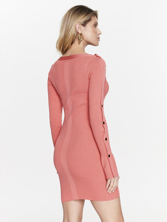 Patrizia Pepe Patrizia Pepe Džemper haljina 8A1061/K9J5-R765 Ružičasta Slim Fit