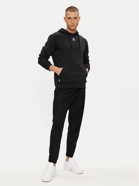 adidas adidas Džemperis Essentials+ Made With Hemp HR8618 Juoda Regular Fit