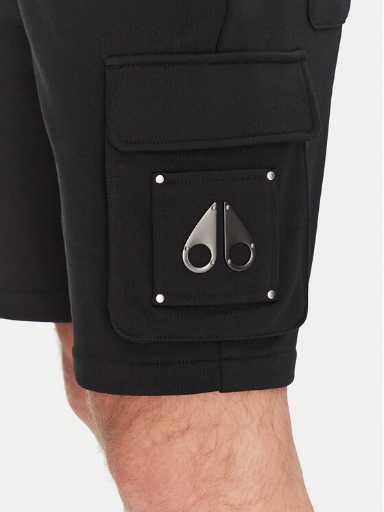 Moose Knuckles Moose Knuckles Pantaloni scurți sport Hartsfield M14MR794 Negru Regular Fit