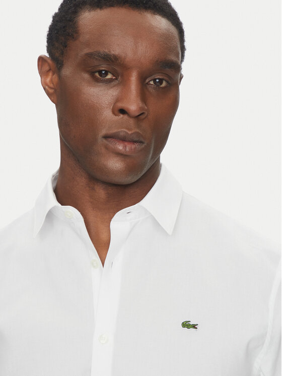 Lacoste Lacoste Košeľa CH5620 Biela Slim Fit