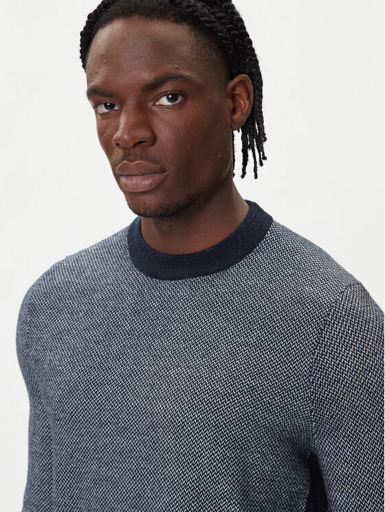 BOSS BOSS Sweter H-Hestro 50549986 Granatowy Regular Fit