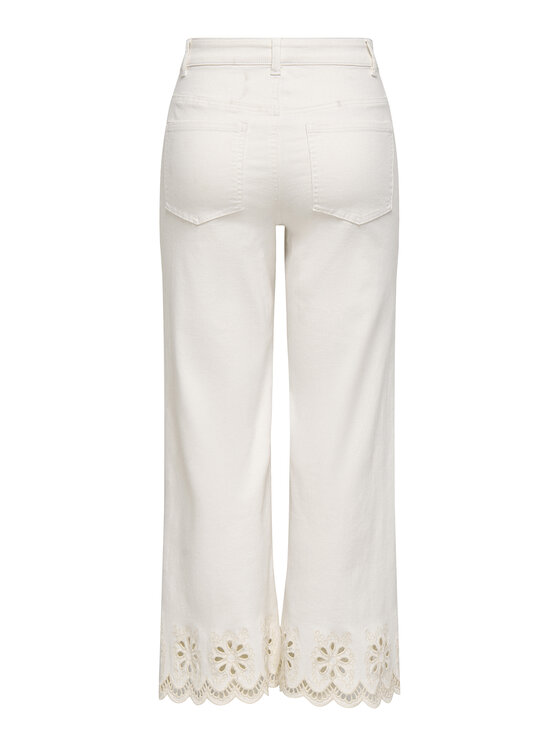 ONLY ONLY Džínsy Madison 15372378 Krémová Straight Leg