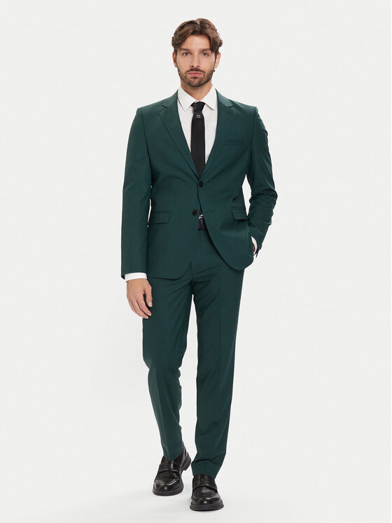 HUGO HUGO Kostiumas Arti-Hesten253X 50544524 Žalia Extra Slim Fit