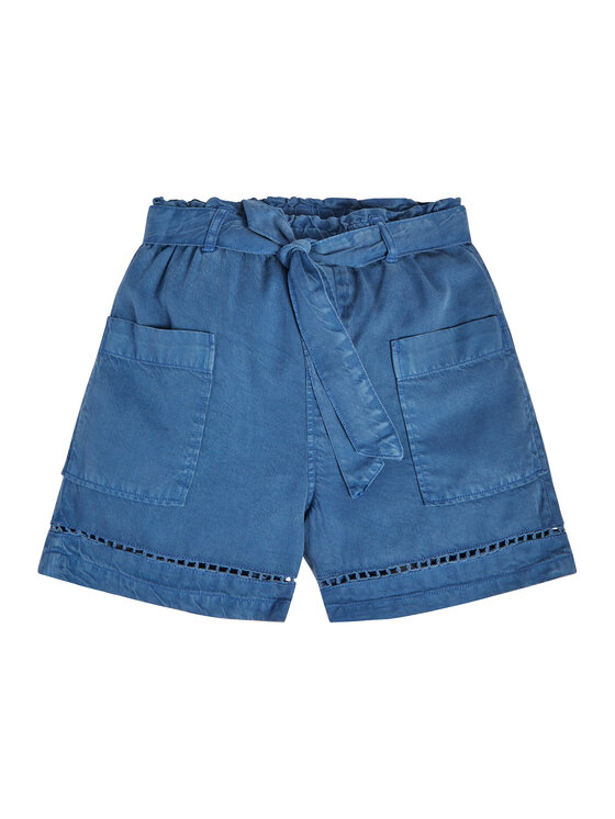 Guess Guess Šortky z materiálu J3GD03 WE8R0 Modrá Relaxed Fit