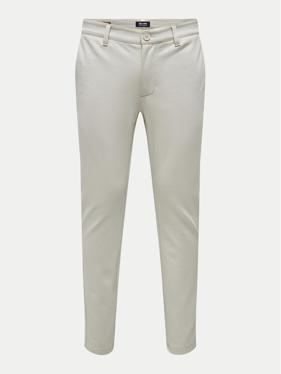 Only & Sons Only & Sons Chino kalhoty Mark 22010209 Écru Slim Fit