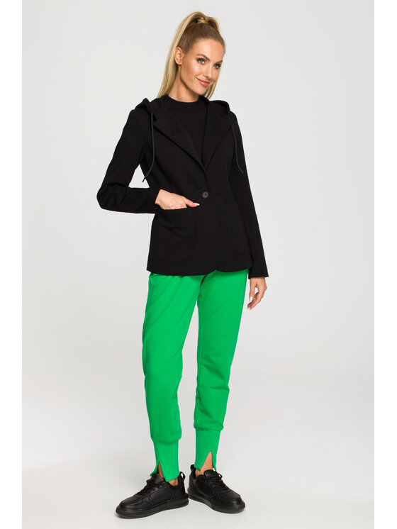 Made of Emotion Made of Emotion Sako M691 Čierna Casual Fit