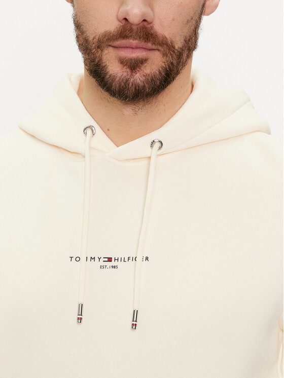 Tommy Hilfiger Tommy Hilfiger Bluza Logo MW0MW32673 Beżowy Regular Fit