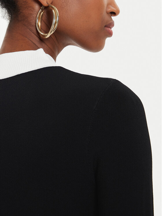 KARL LAGERFELD KARL LAGERFELD Pullover 245W2000 Schwarz Slim Fit