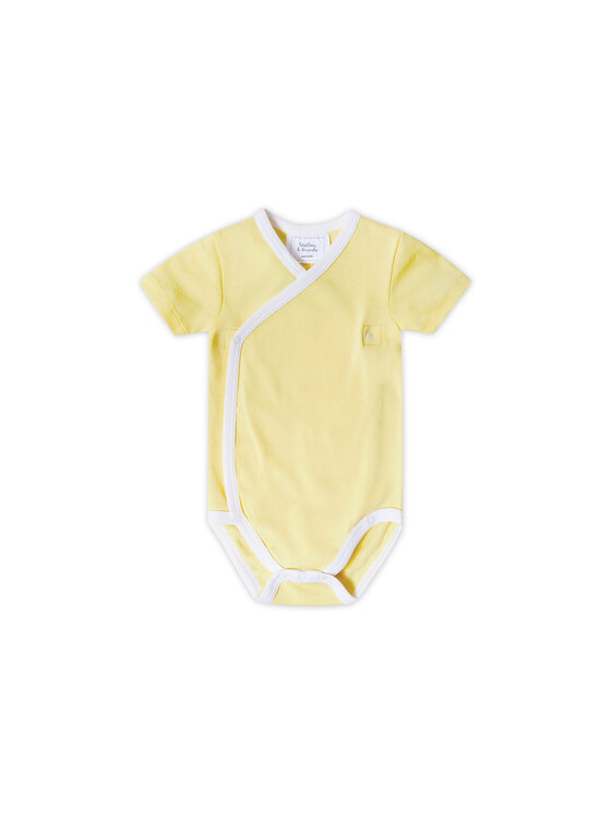 Stellou & friends Stellou & friends Komplet body dziecięcych Short Sleeve CROSS-BODY Żółty jasny