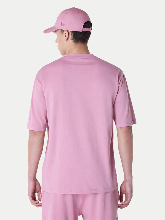 New Era New Era T-Shirt New York Yankees MLB League Essential 60596181 Różowy Regular Fit