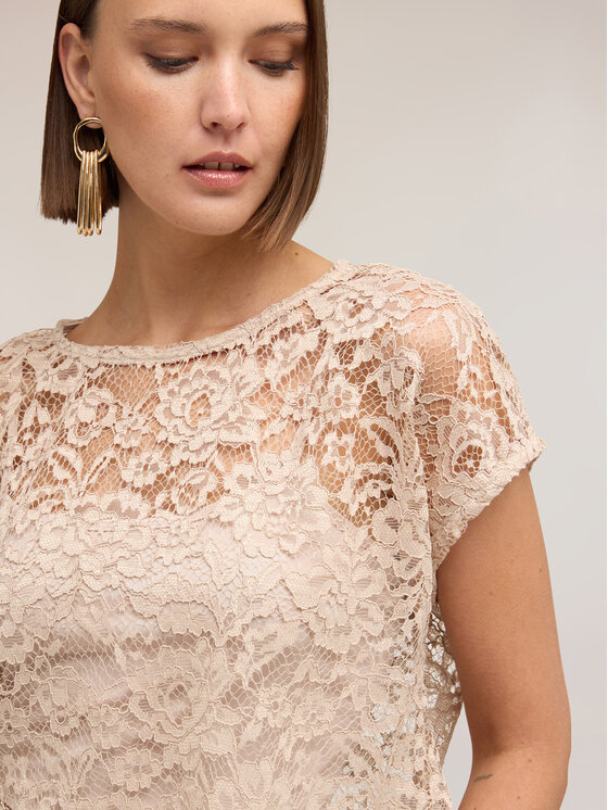 Motivi Motivi Blusa 2041W000808N011 Crema Boxy Fit