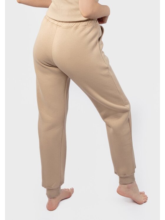 DKaren Sport DKaren Sport Spodnie materiałowe DK-K-P3 Beżowy Classic Fit
