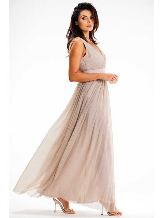 Awama Awama Abito da sera A625 Beige Basic Fit