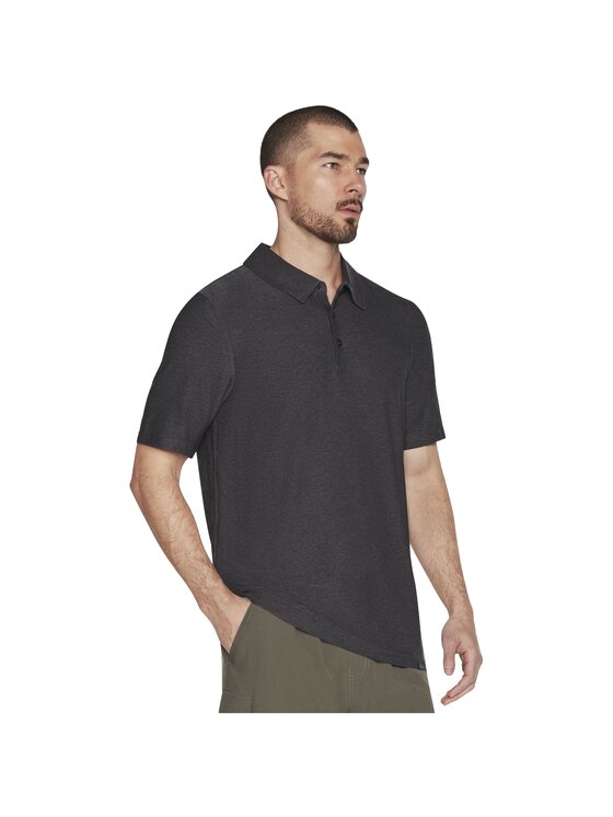 Skechers Skechers Polo Skechers Go Dri All Day Polo Szary Regular Fit