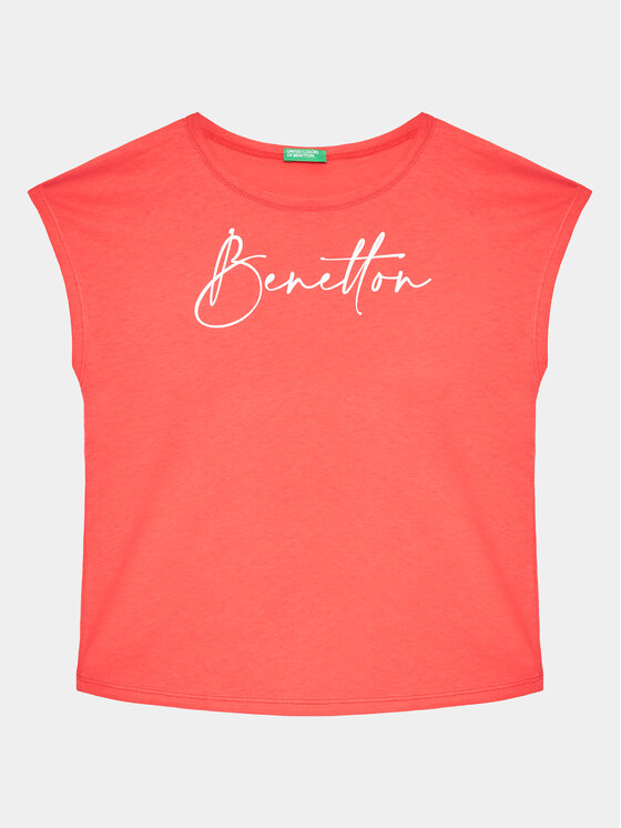 United Colors Of Benetton Tricou 3I1XC10C0 Roșu Regular Fit