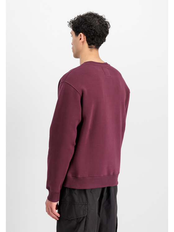 Alpha Industries Alpha Industries Bluza Basic Big Logo Sweatshirt Czerwony Regular Fit