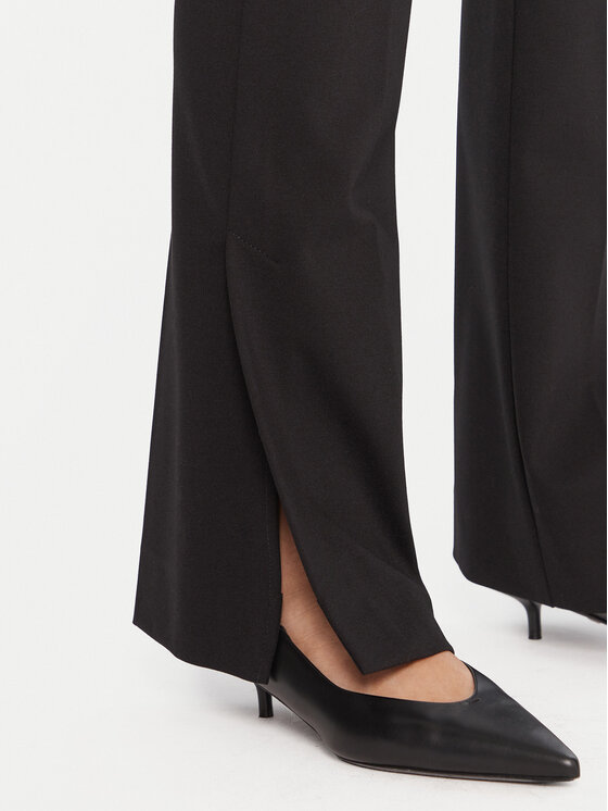 Marella Marella Medžiaginės kelnės Artur 2523786024 Juoda Flare Fit