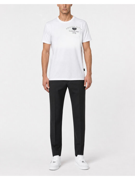 PHILIPP PLEIN PHILIPP PLEIN T-Shirt 31679 Biały Regular Fit