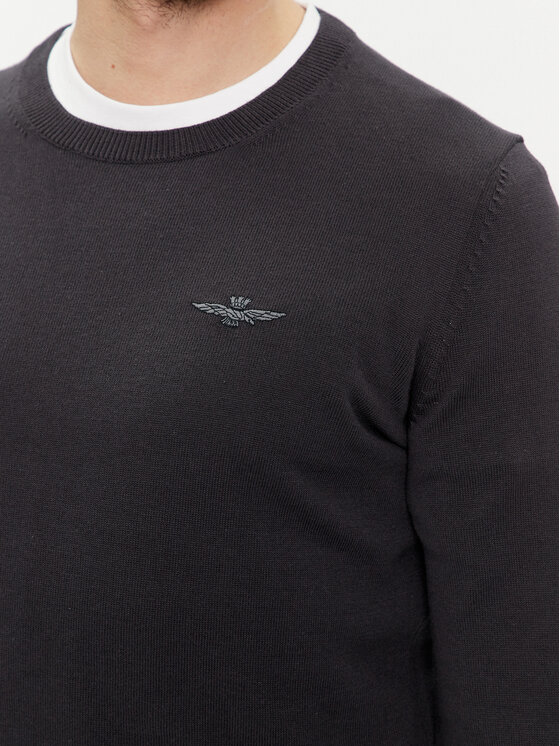 Aeronautica Militare Aeronautica Militare Sweter 241MA1488L506 Szary Slim Fit