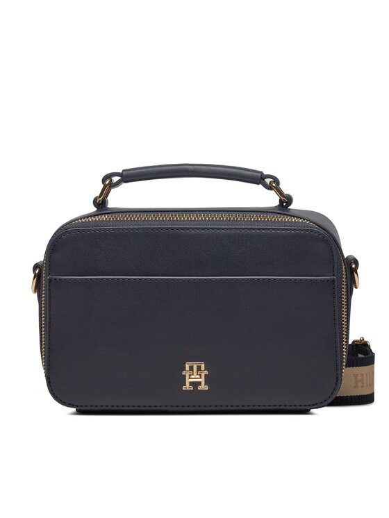 Geantă Tommy Hilfiger Iconic Tommy Camera Bag AW0AW15689 Bleumarin