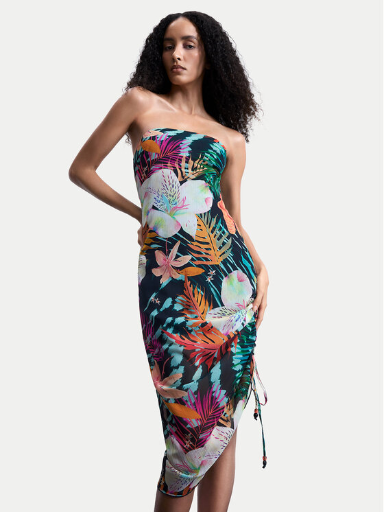 Desigual Desigual Letné šaty Daikiri Flash 26SWVW65 Farebná Regular Fit